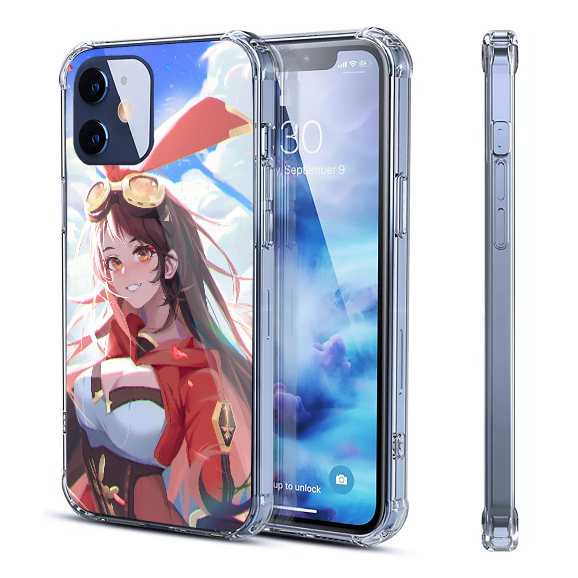 げんし神 genshin 【iPhone 12シリーズ対応】透明スマホケース（クリアソフトケース）